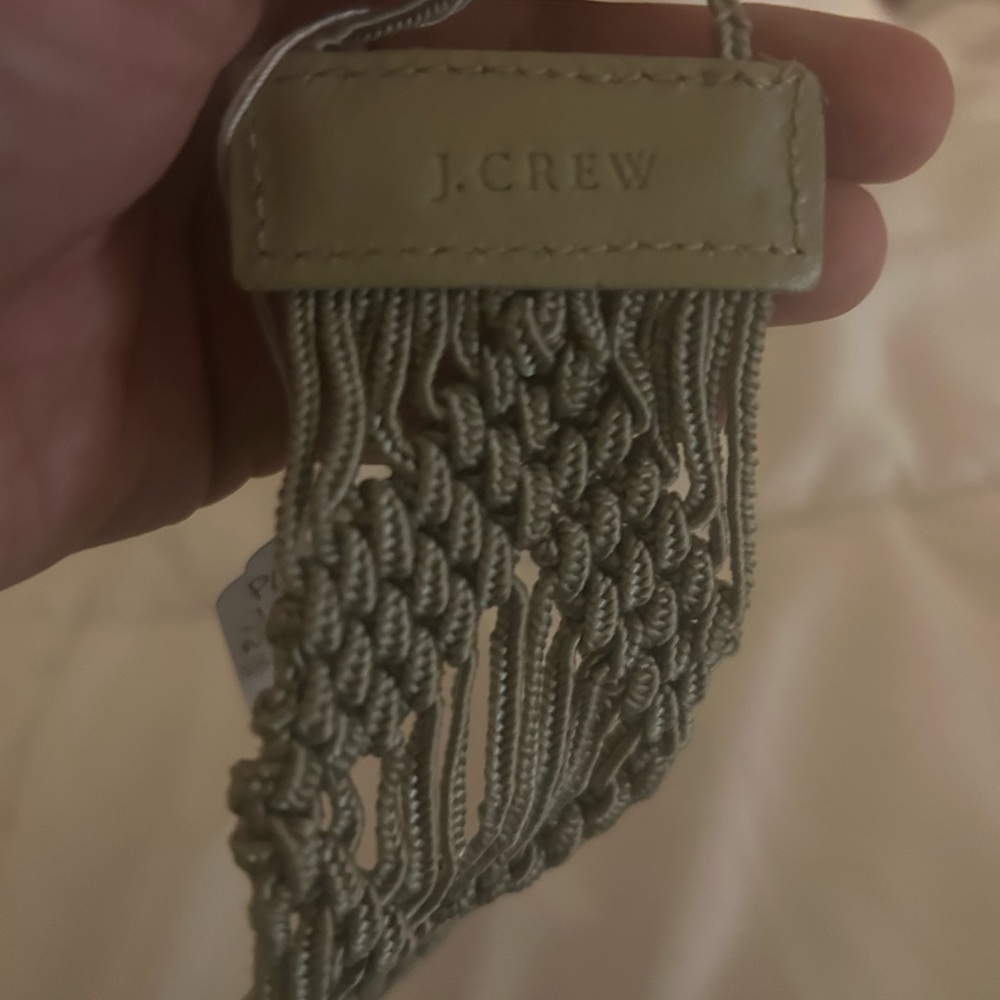 J.Crew Braided macrame belt